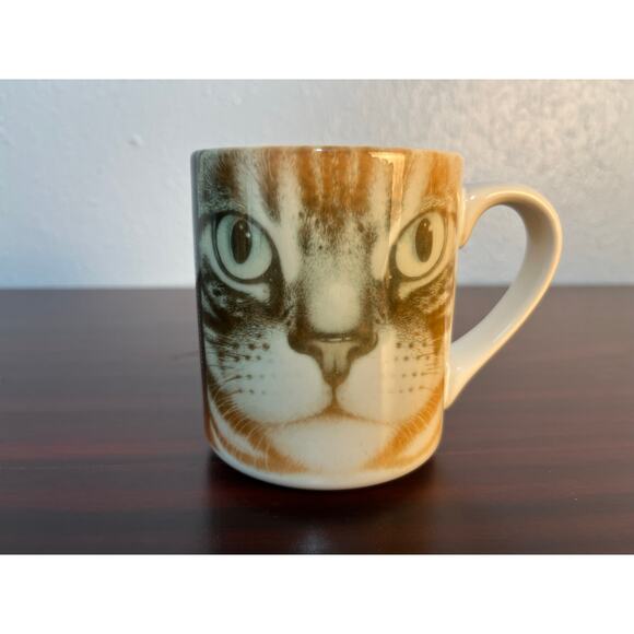 Braldt Bralds Coffee Mugs Set of 2 Cats American Short Hair Mixed Bag Calico - Picture 2 of 9
